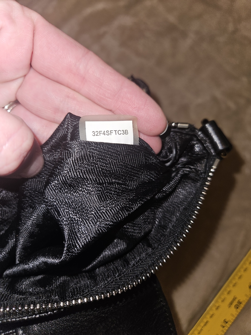 Small Michael Kors Black Leather Crossbody with Silver Logo Accent - Picture 6 of 16